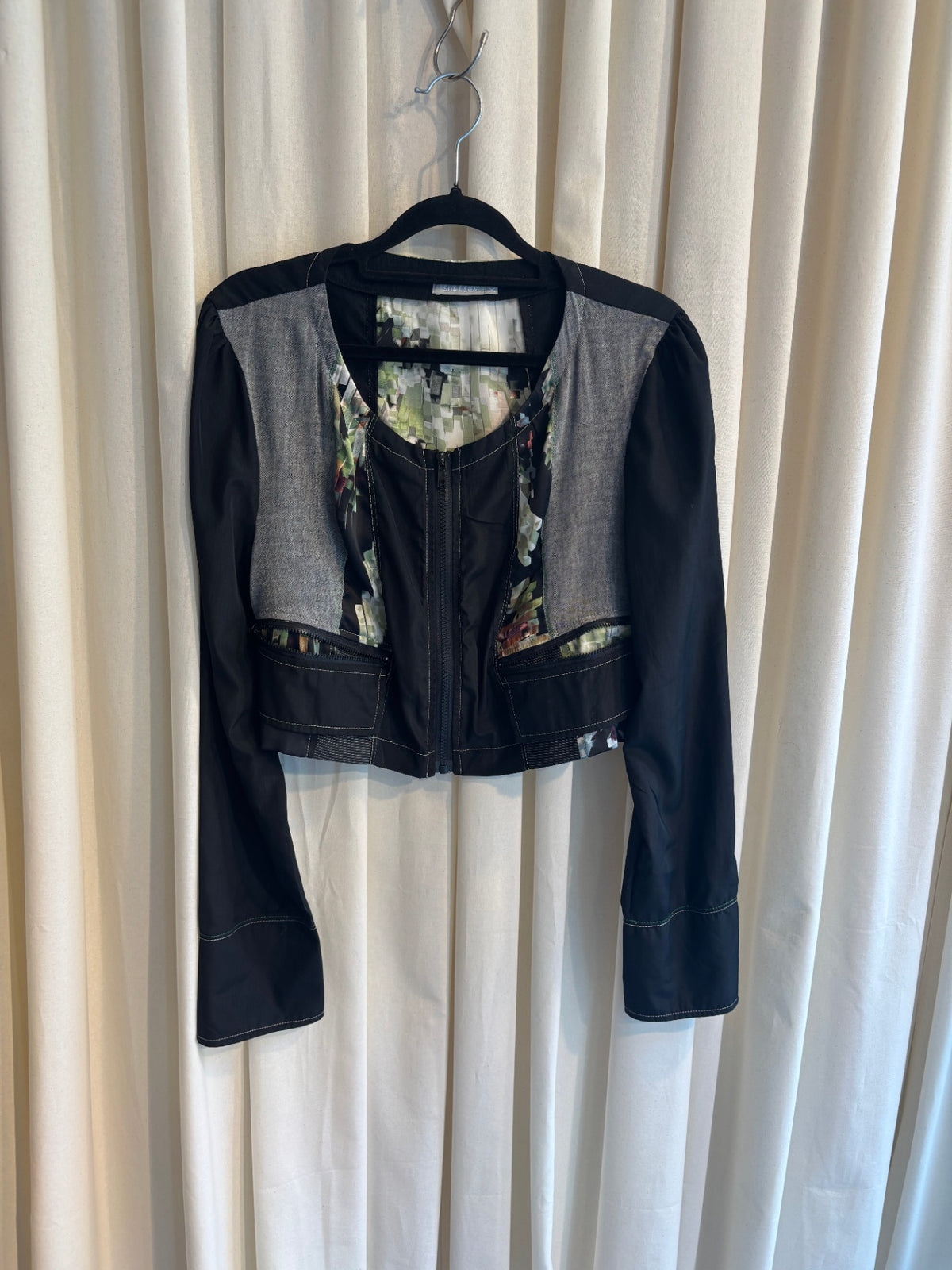 Jacke M Schwarz, Grau, Mehrfarbig