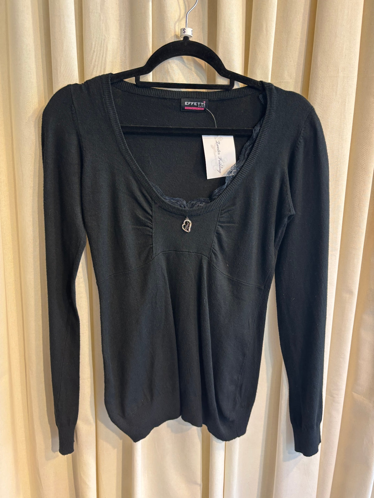 Langarmshirt S Schwarz