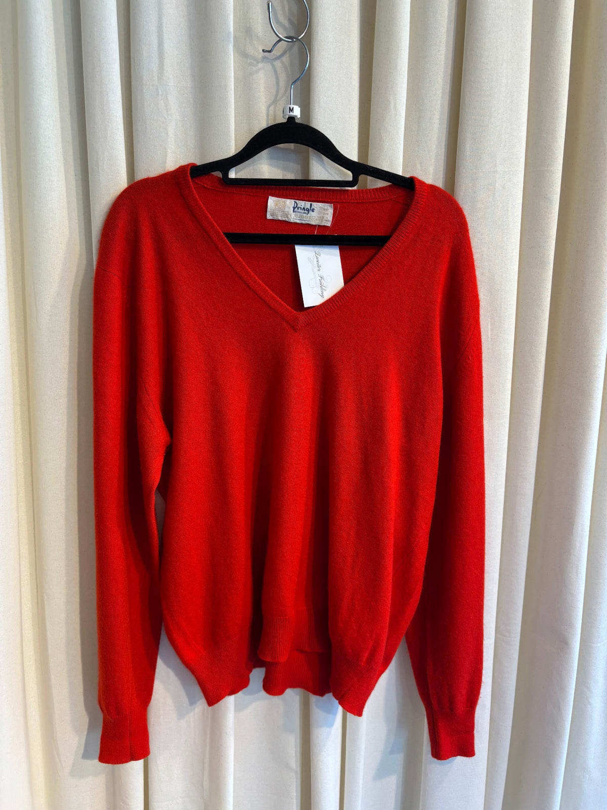 Pullover M Rot 100% Kaschmir