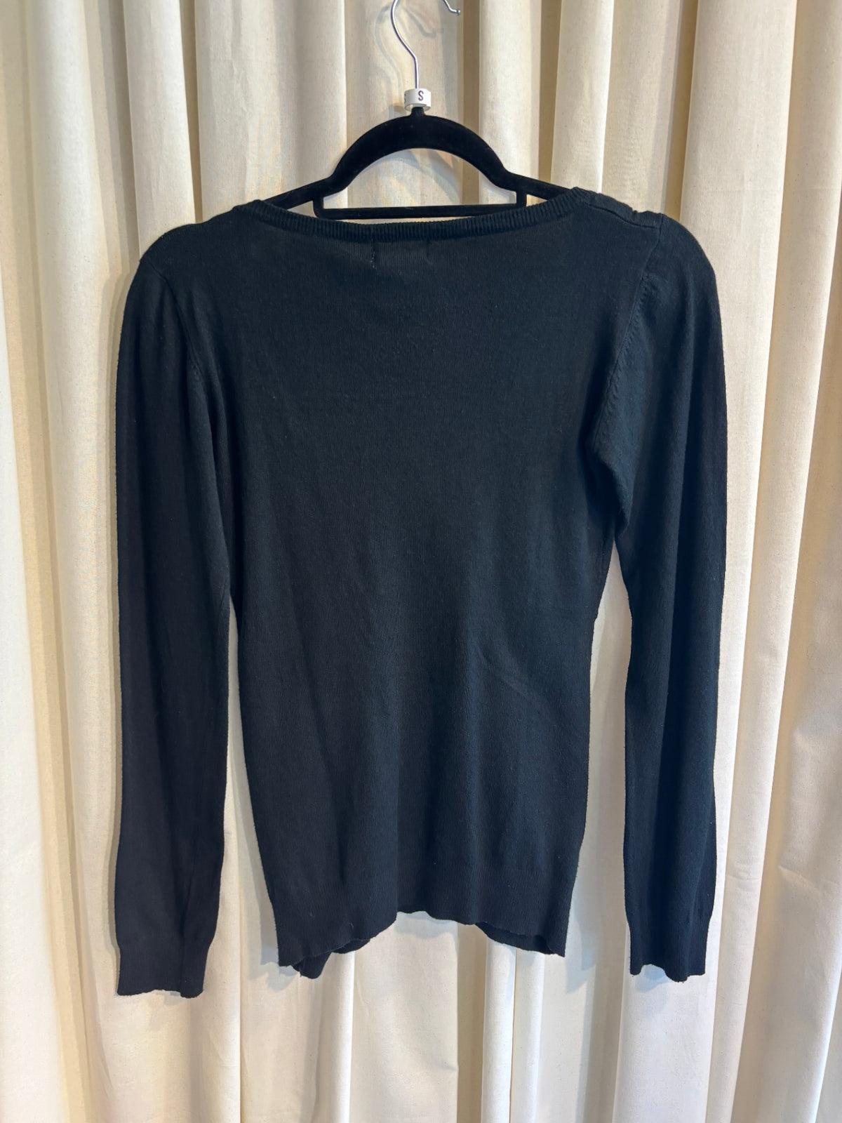 Langarmshirt S Schwarz