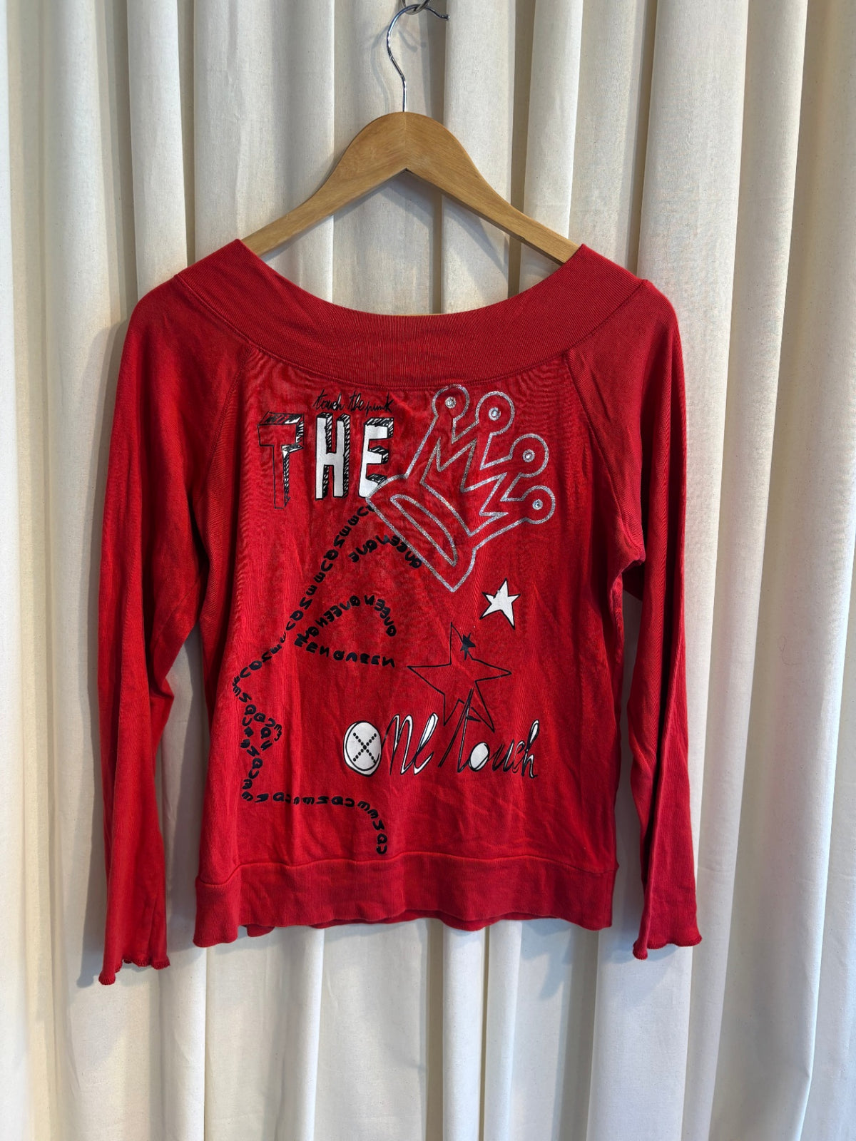 Langarmshirt M Rot