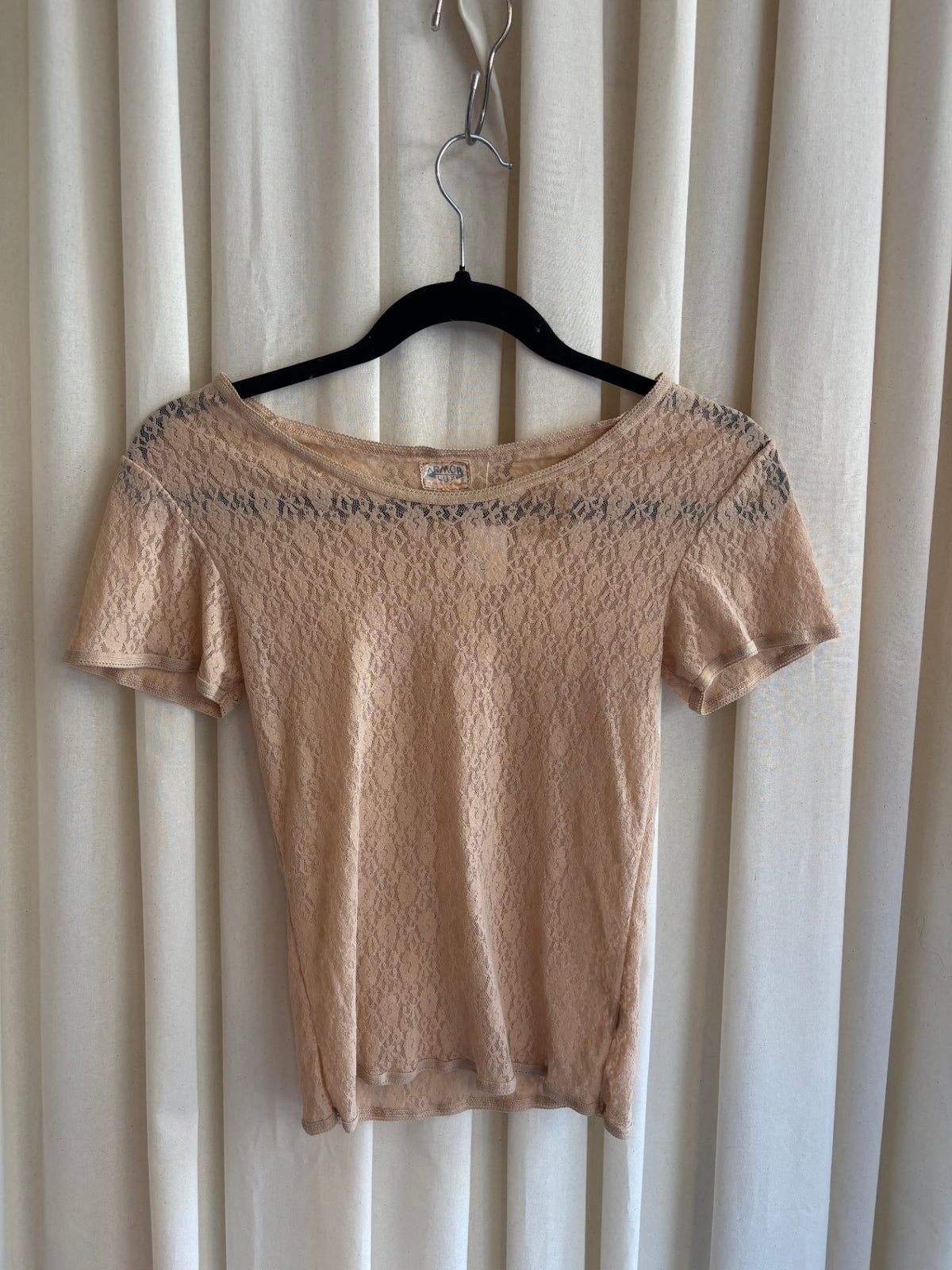 Spitzen Tshirt S Beige