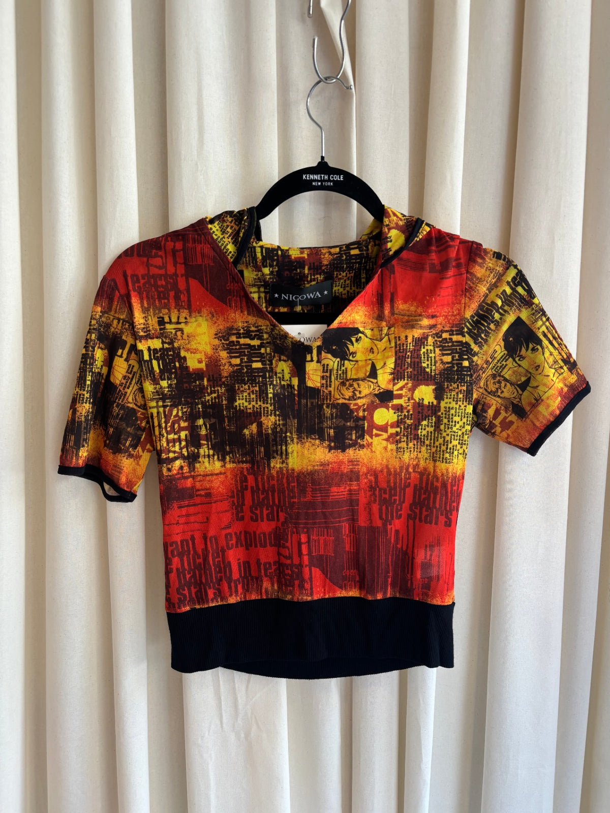 Cropped Tshirt XS Bunt (Neu)