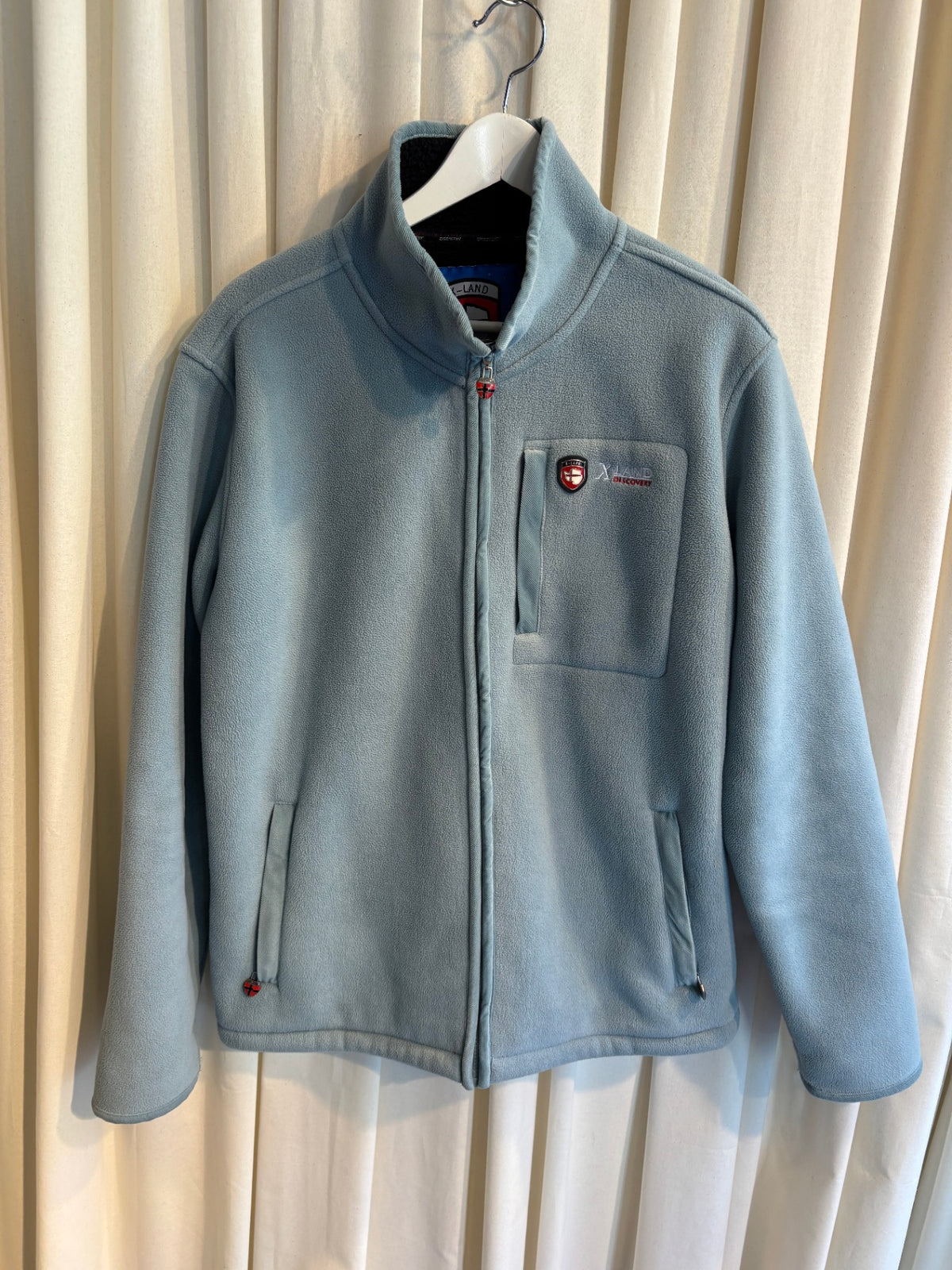 Fleece Zipper L Hellblau
