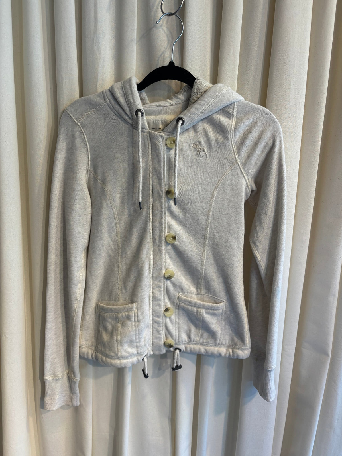 Abercrombie & Fitch Zipper XS Hellgrau