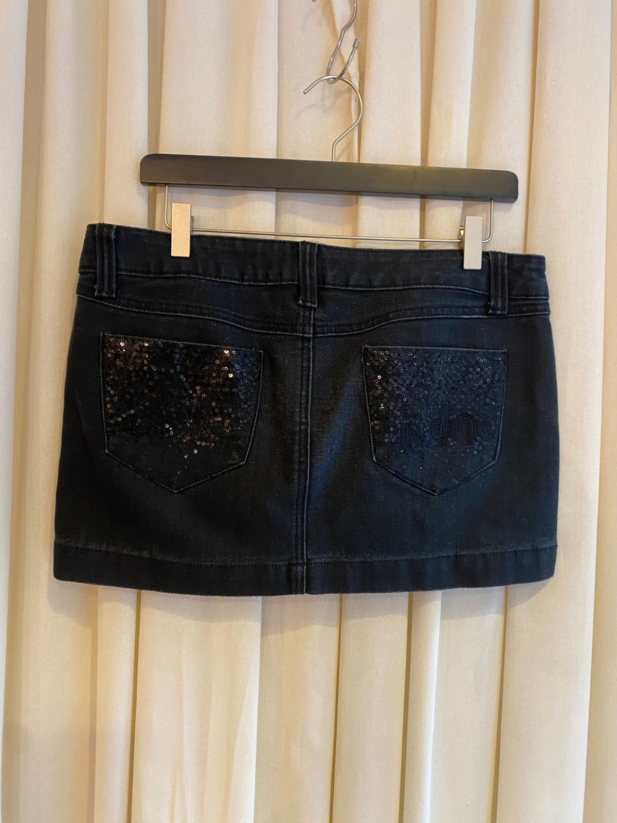 Miss Sixty Denim Rock S Schwarz mit Pailletten