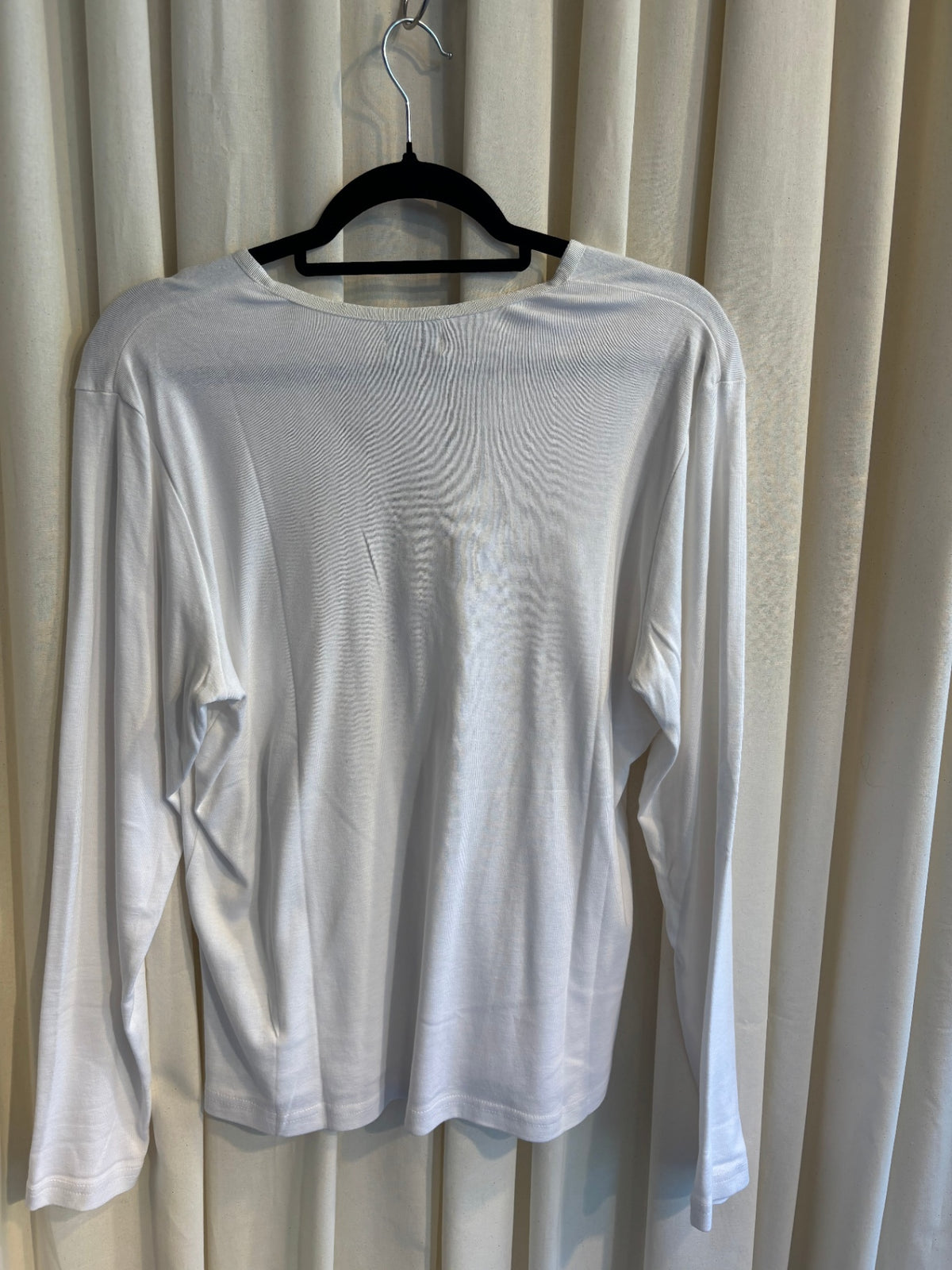 Langarmshirt L Weiß