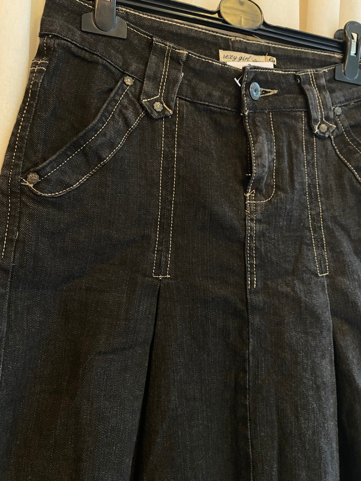 Jeans Rock S Schwarz