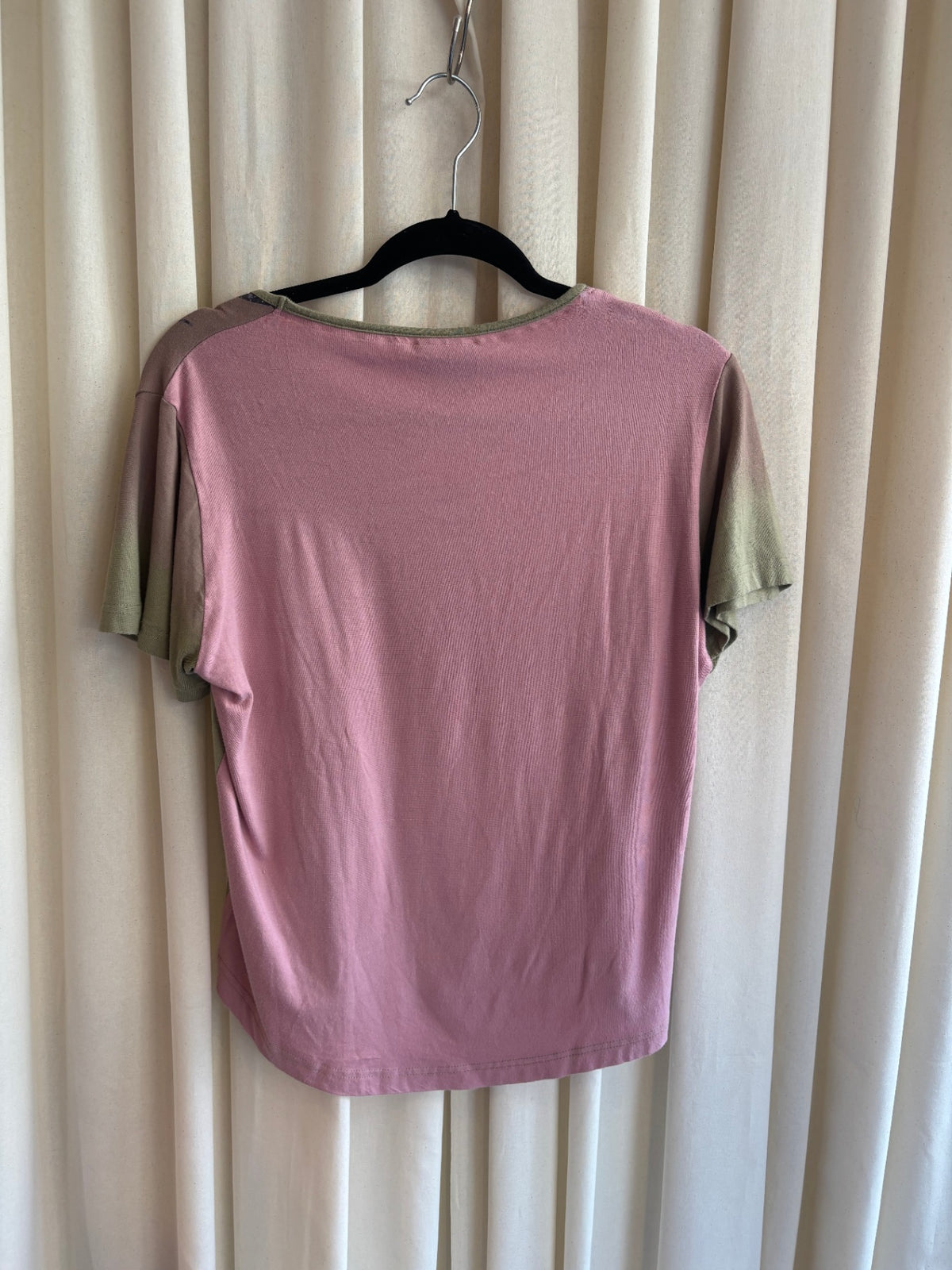 T-Shirt L Pink, Grün
