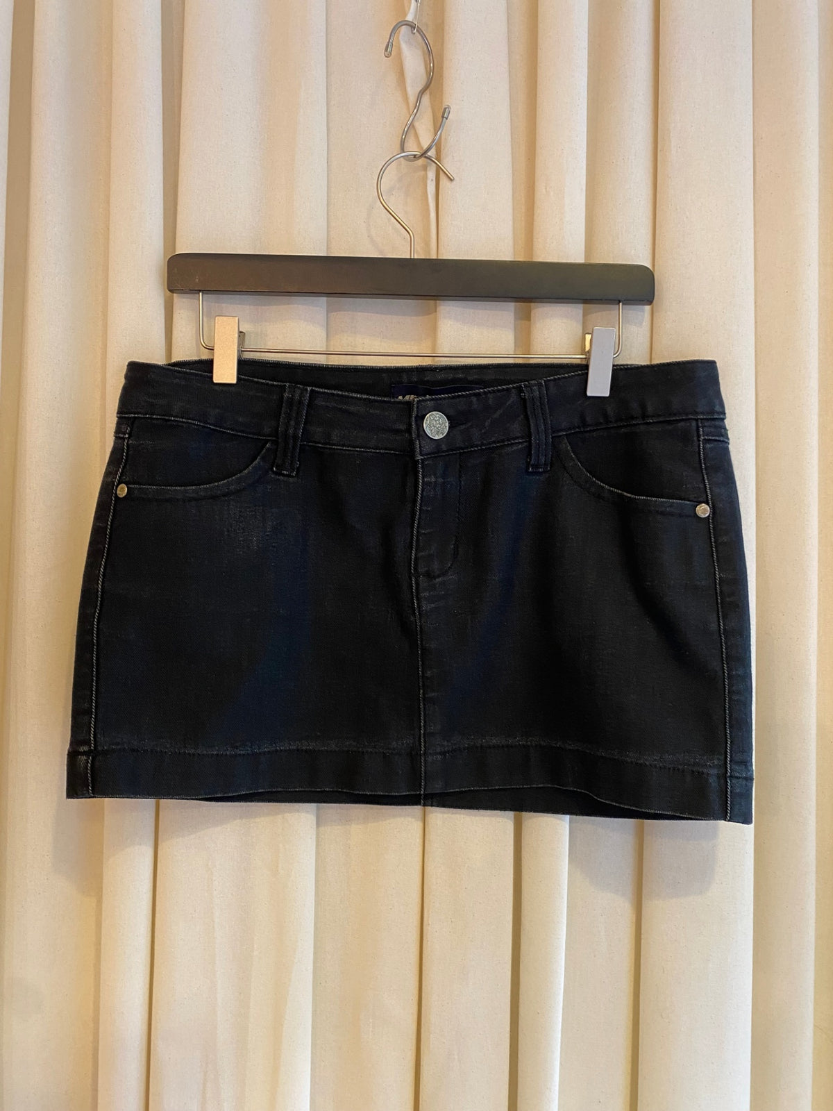 Miss Sixty Denim Rock S Schwarz mit Pailletten