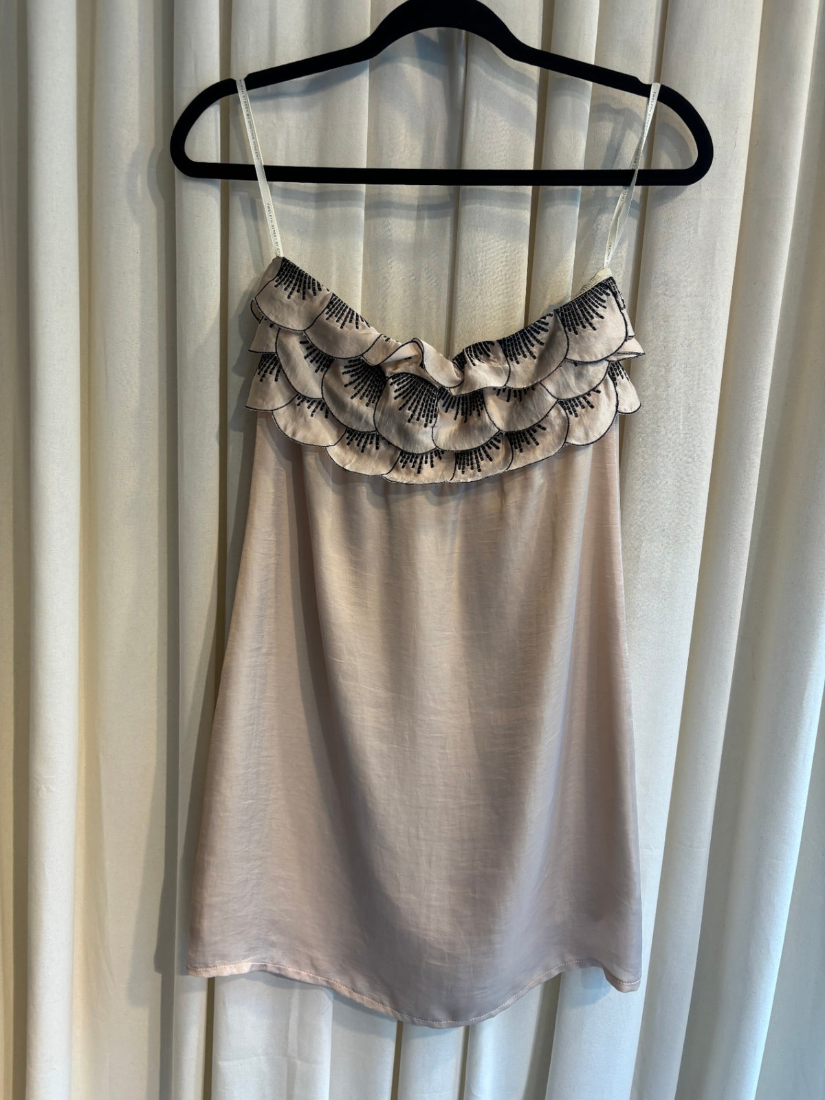 Ärmelloses Minikleid XXS Rose aus Seide