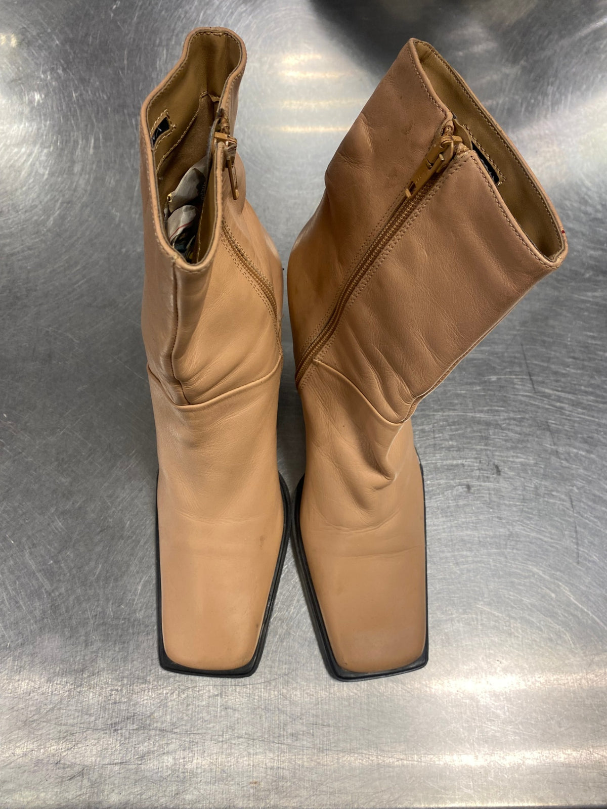Leder Stiefelletten 39 Lachsfarben