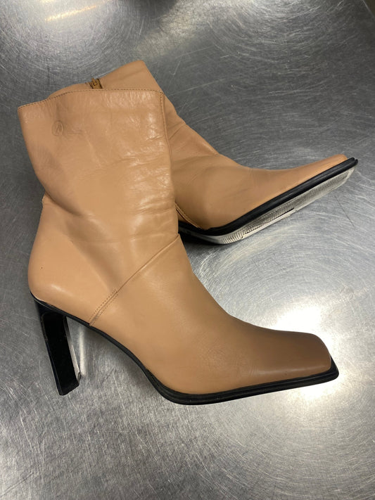 Leder Stiefelletten 39 Lachsfarben