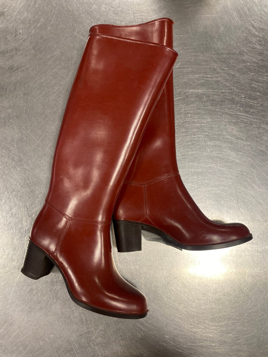Gummistiefel 37 Rot mit Absatz