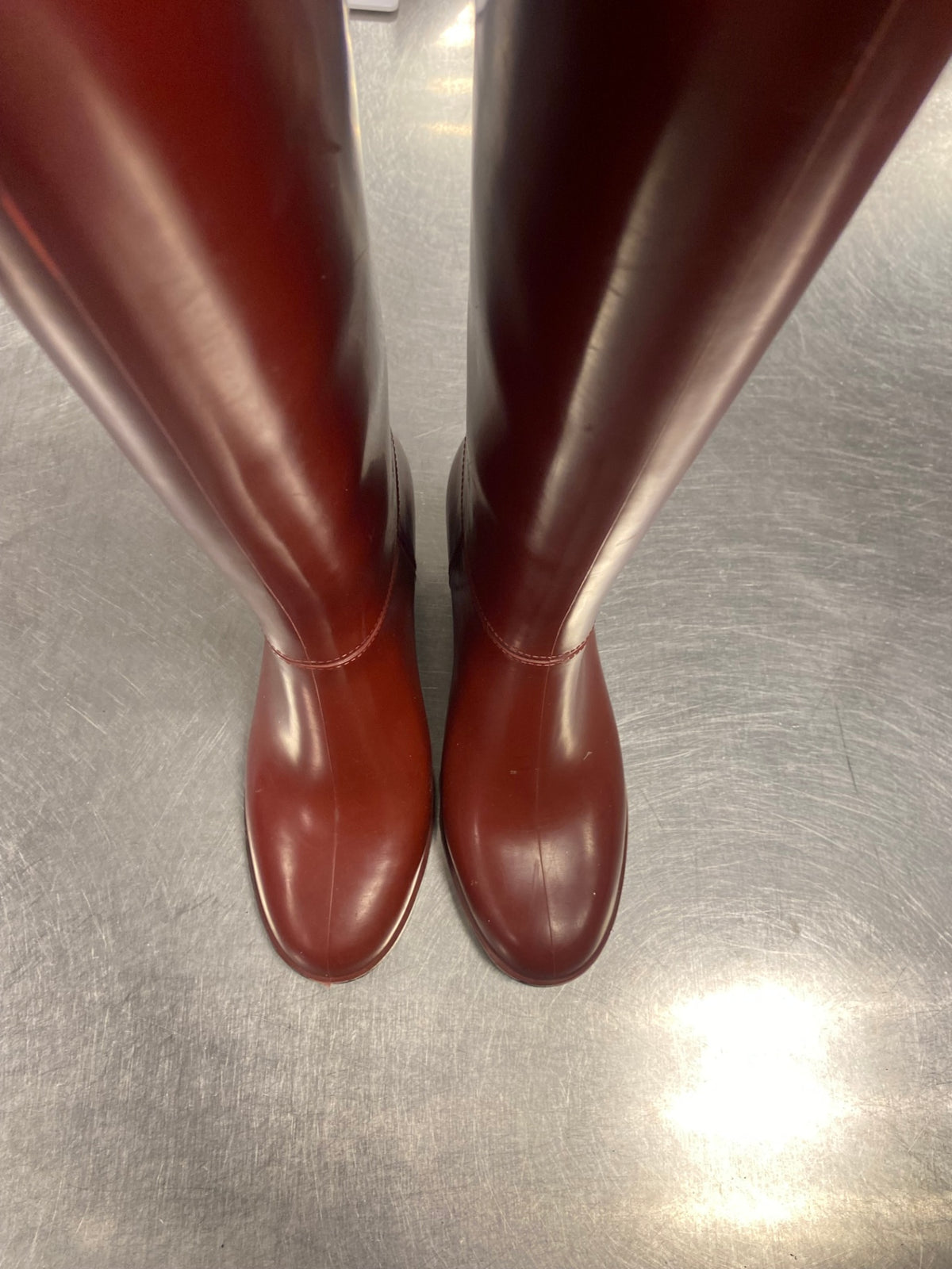 Gummistiefel 37 Rot mit Absatz