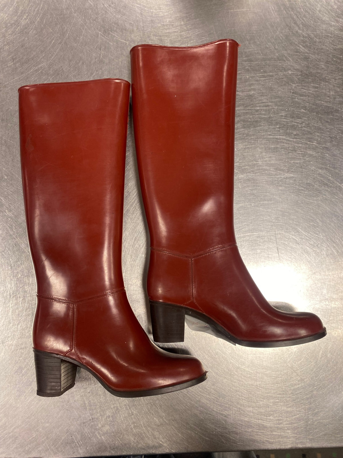 Gummistiefel 37 Rot mit Absatz