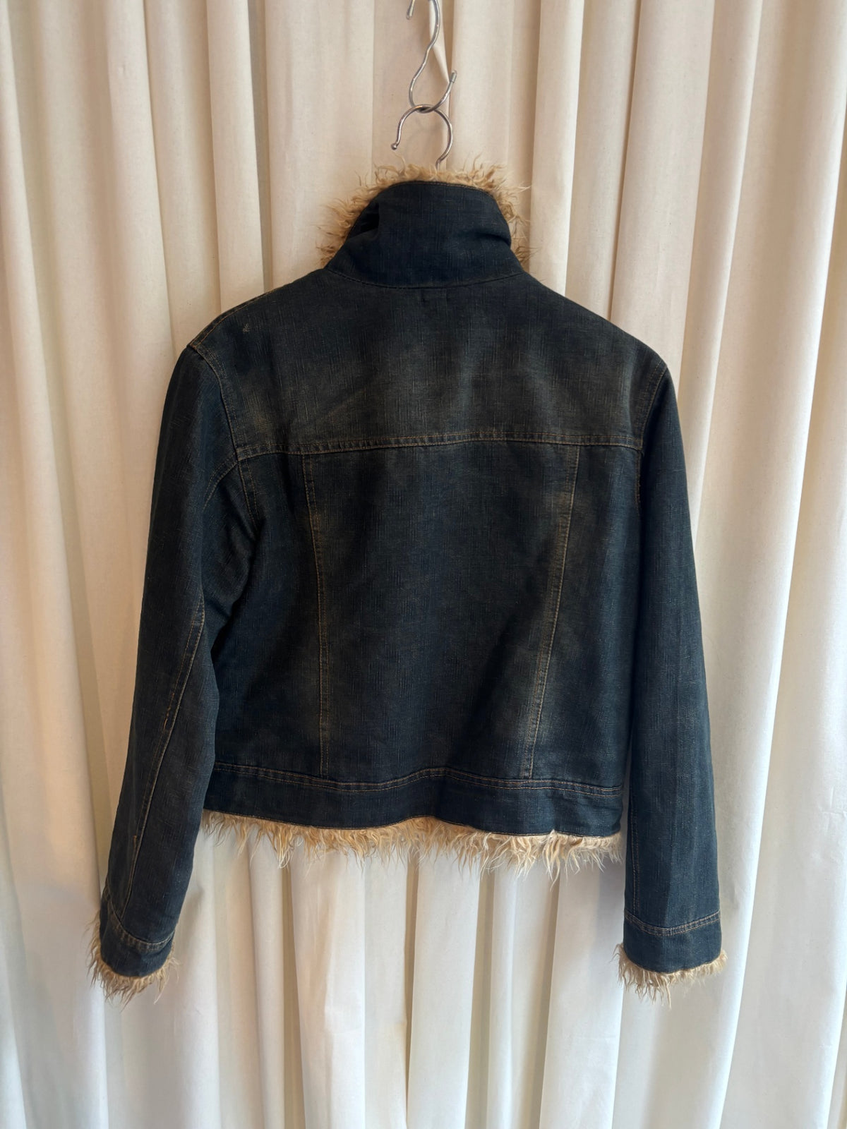 Denim-Fell Jacke M-L 