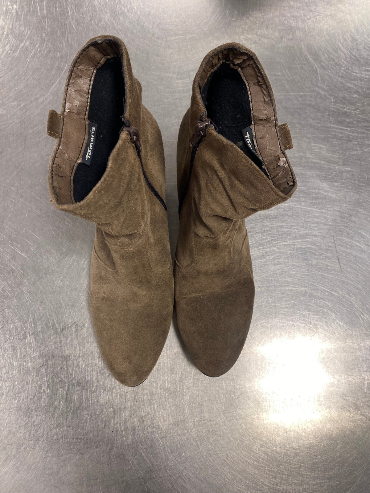 Leder Stiefeletten 41 Braun