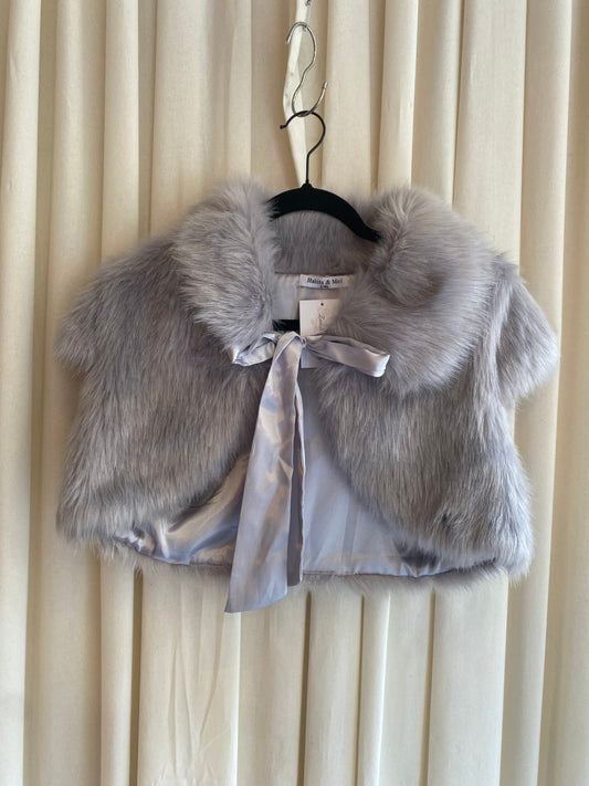 Fell Weste L/XL Grau/Lila