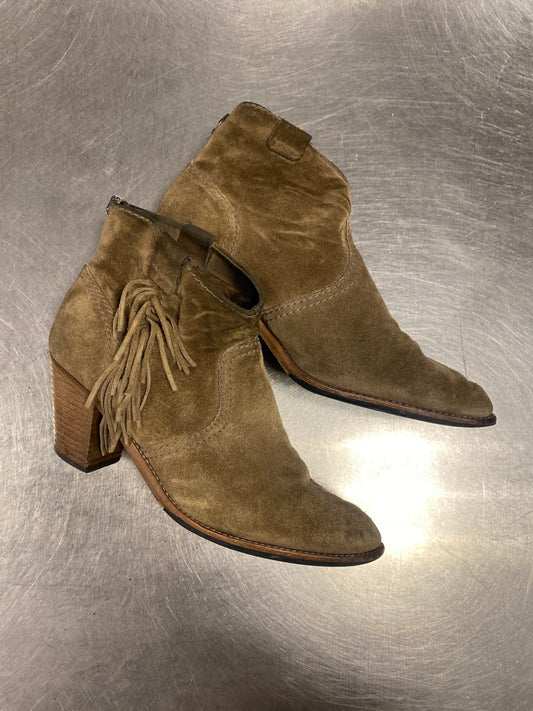 Stiefeletten 40 Braun mit Fransen