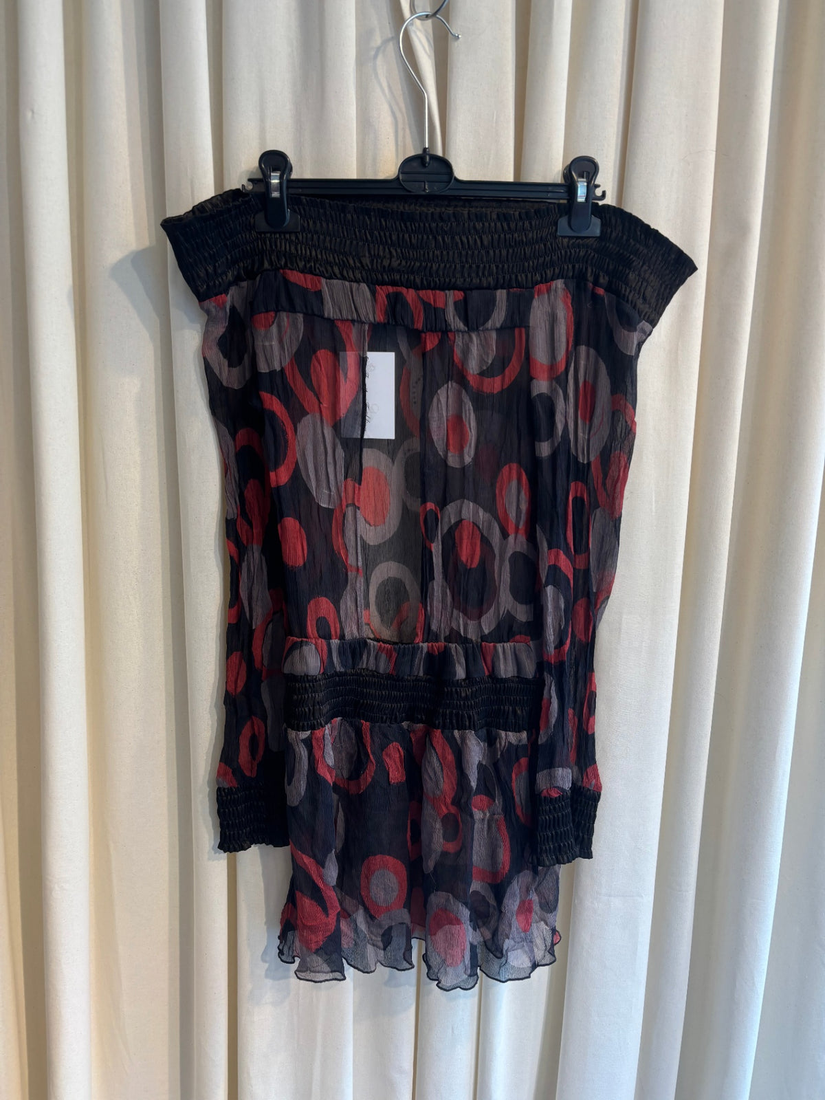 Schulterfreies Minikleid S aus Seide