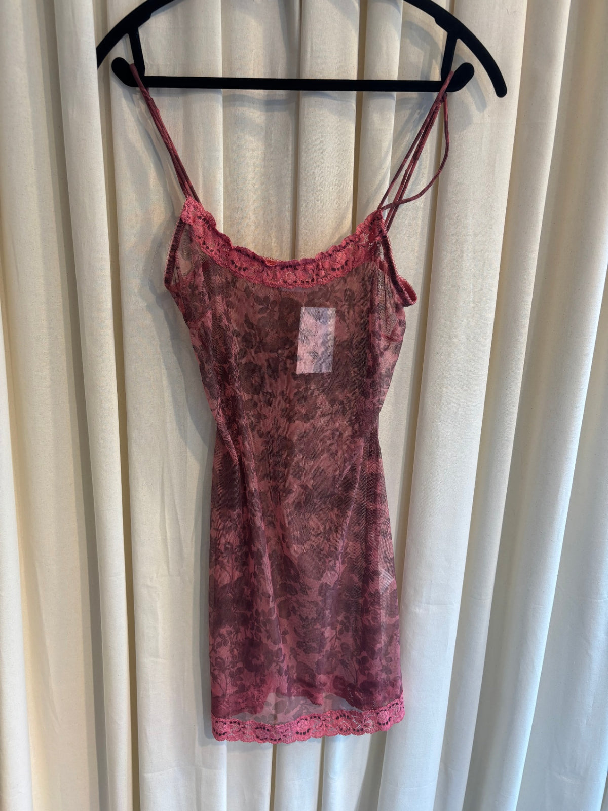 Mesh Minikleid S Rosa