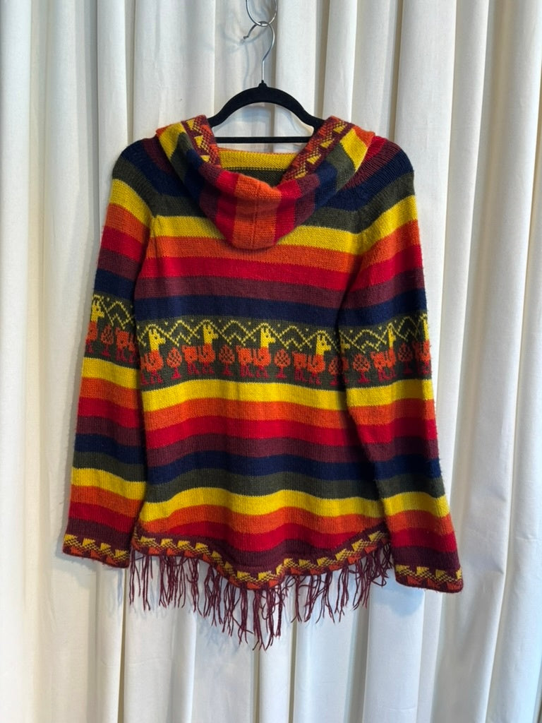 Strick Hoodie S Bunt