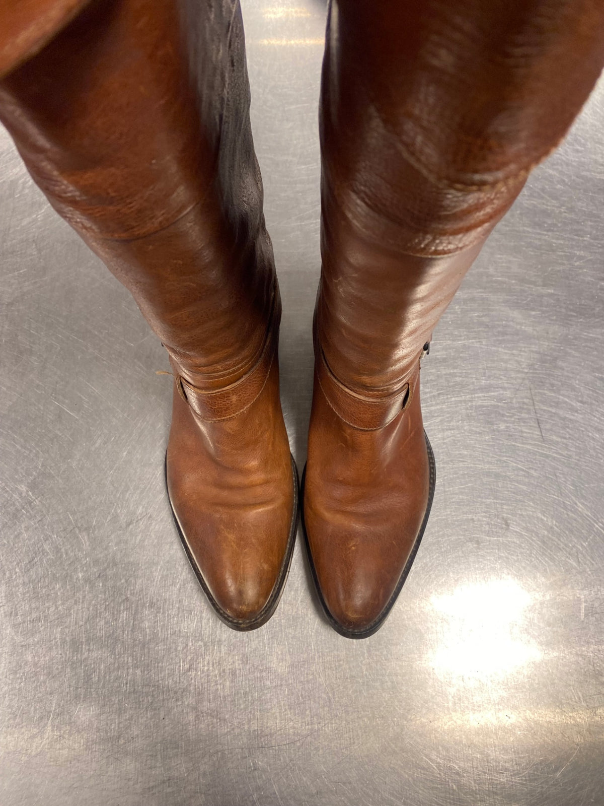 Leder Stiefel 37 Braun