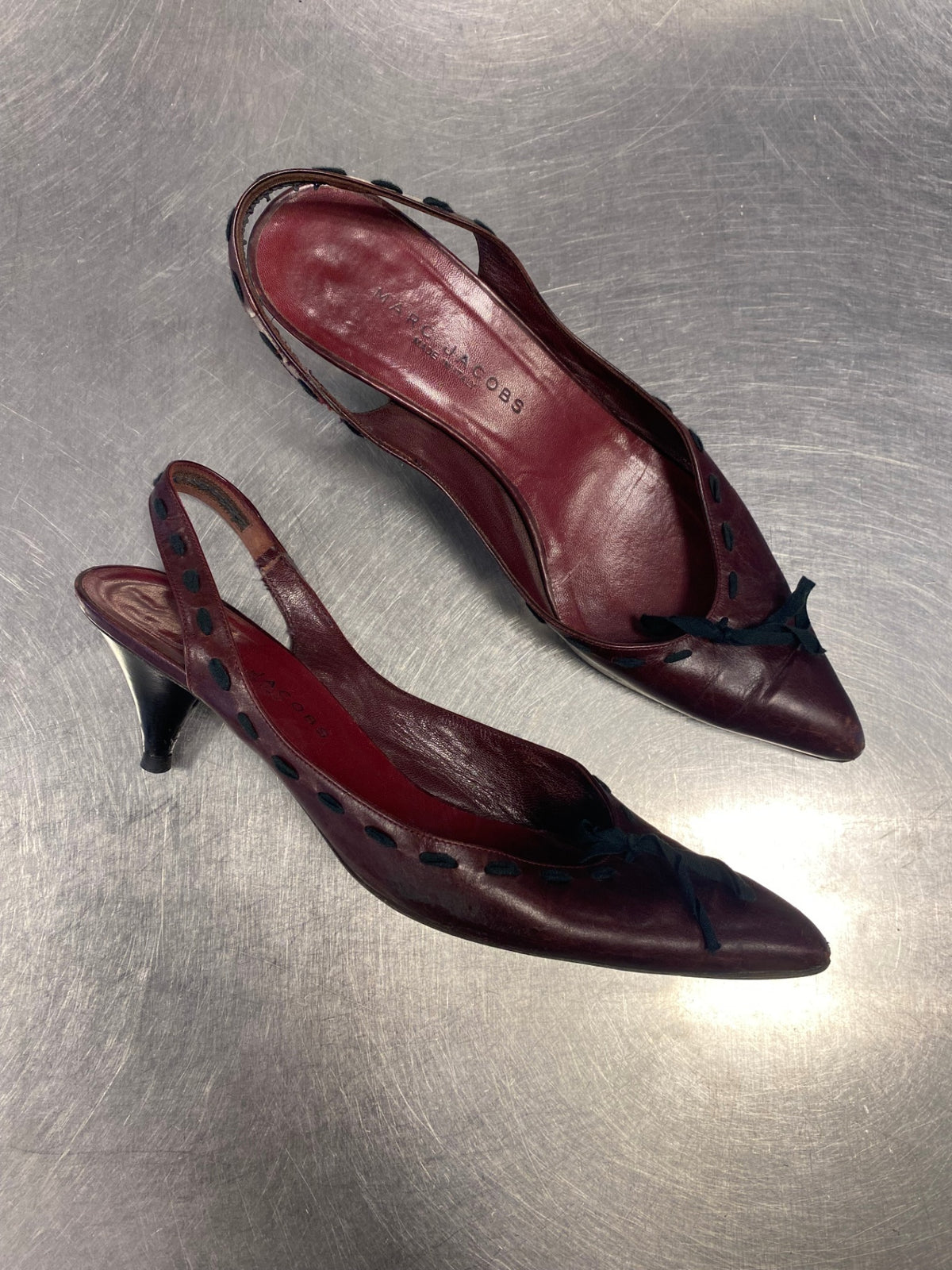 Marc Jacobs Kitten Heels 39 Weinrot