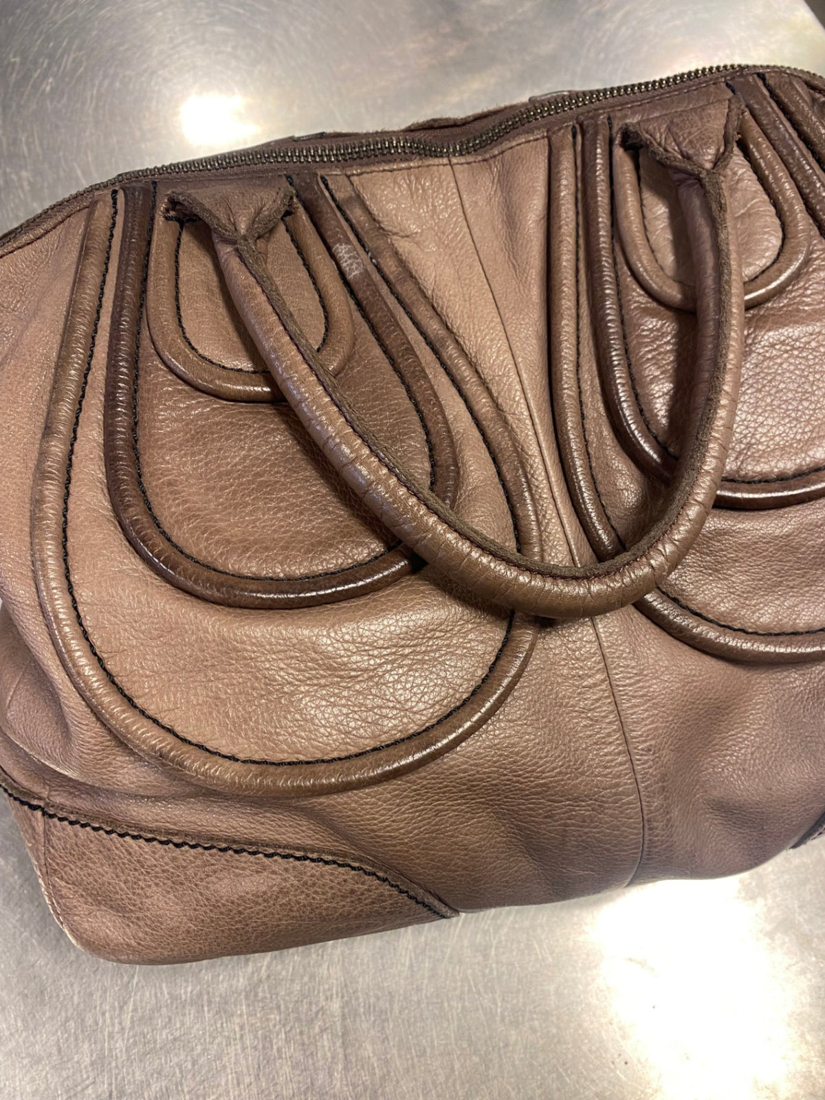 Liebeskind Berlin Ledertasche Braun/Lila