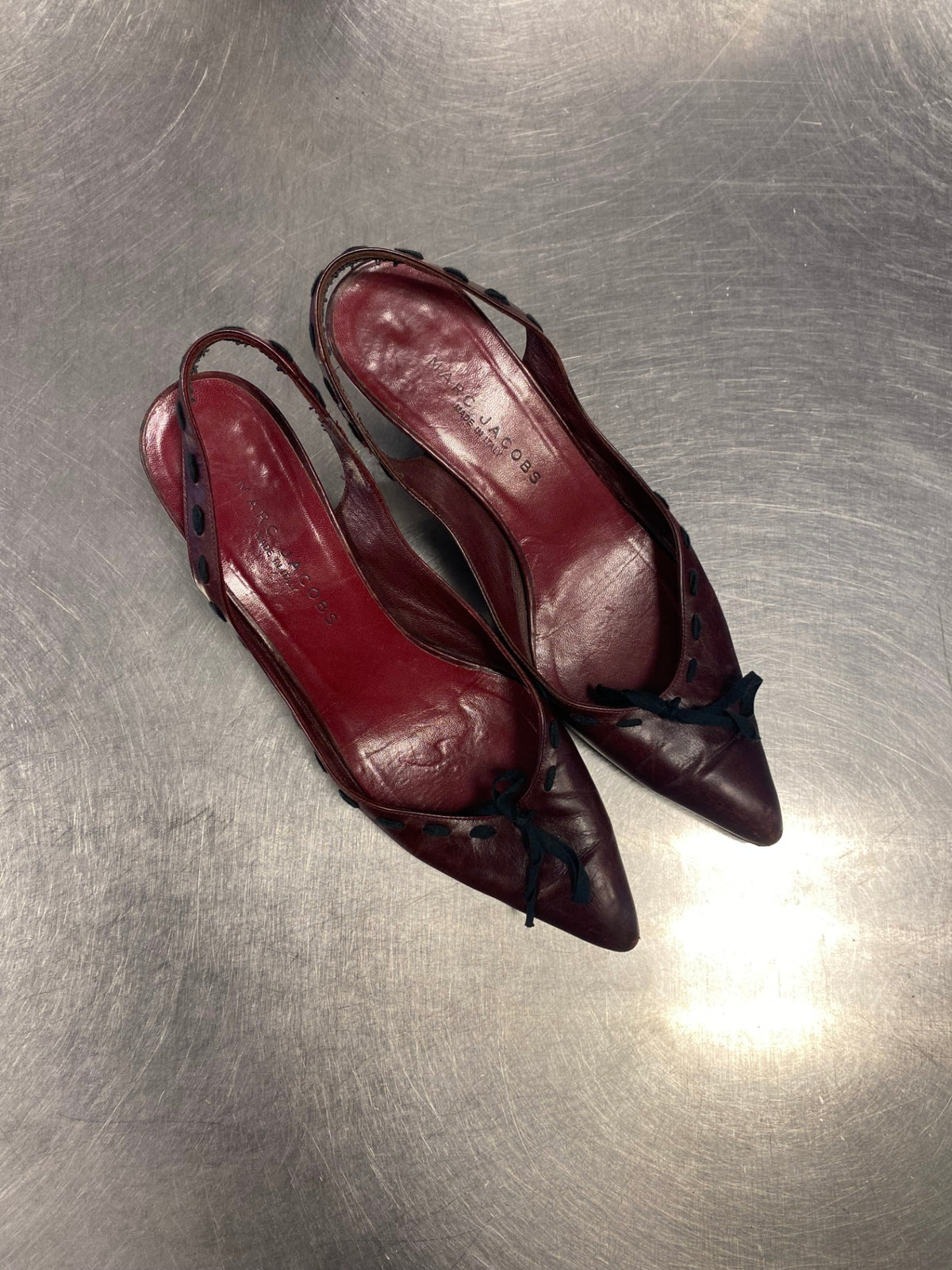 Marc Jacobs Kitten Heels 39 Weinrot