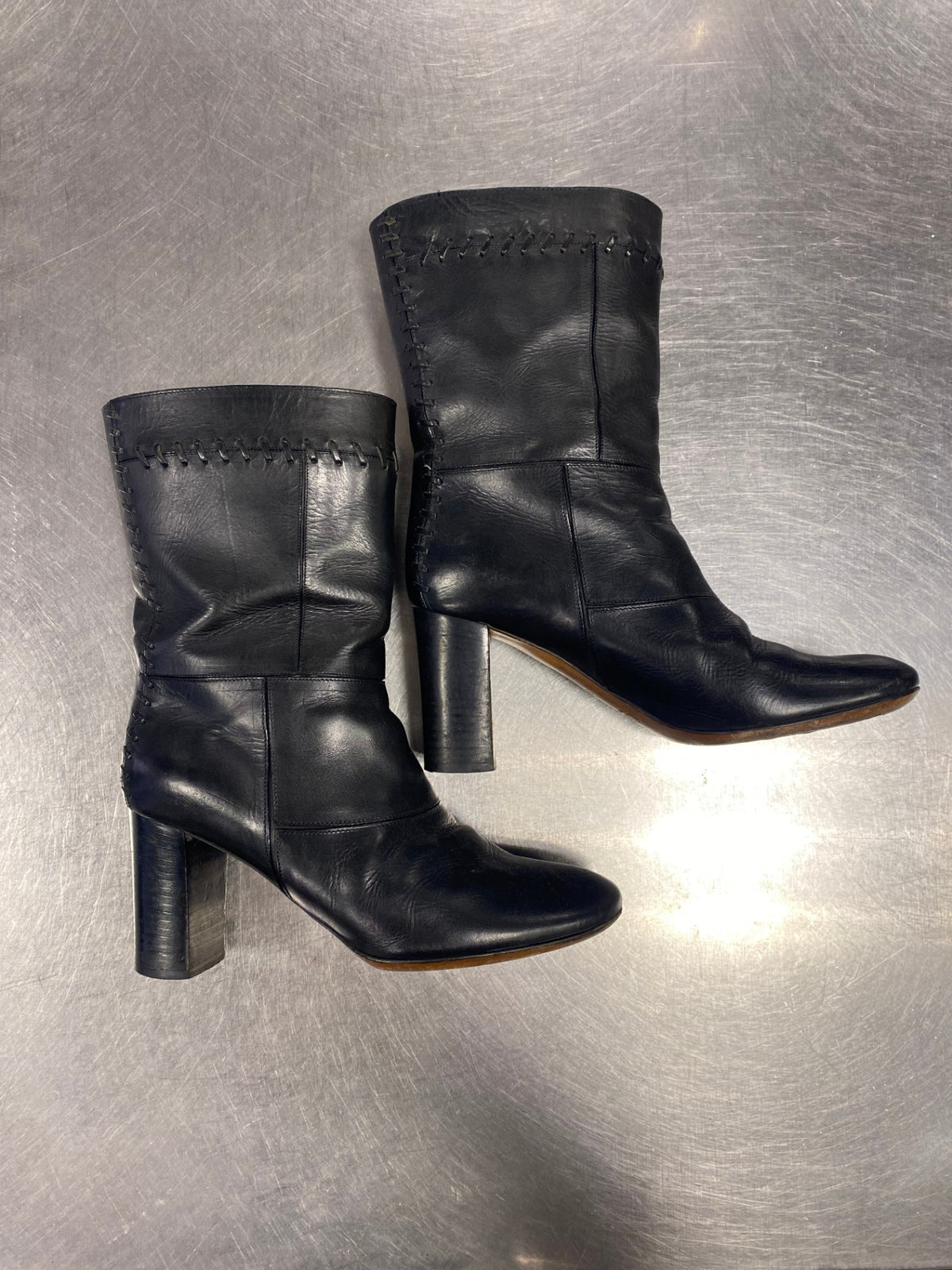 Chloé Lederstiefel 39 Schwarz