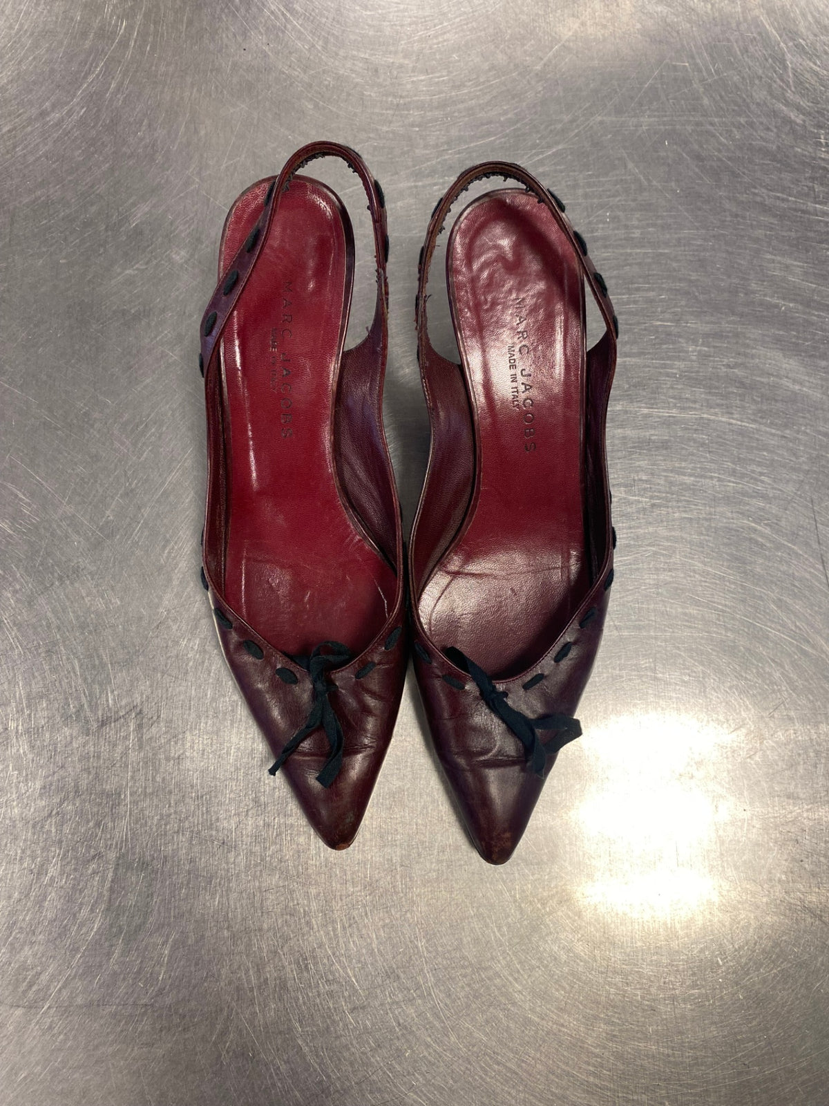 Marc Jacobs Kitten Heels 39 Weinrot