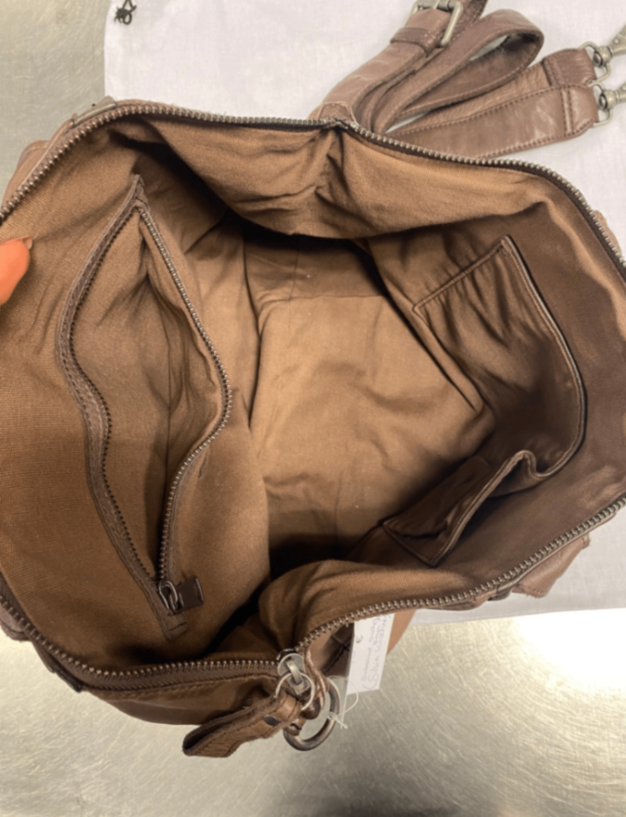 Liebeskind Berlin Ledertasche Braun/Lila