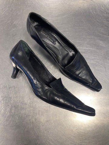 Leder Pumps 38 Schwarz