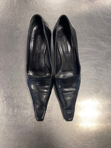 Leder Pumps 38 Schwarz